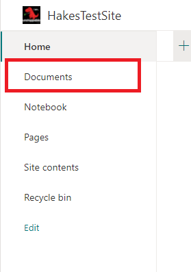 Example of sharepoint document library location
