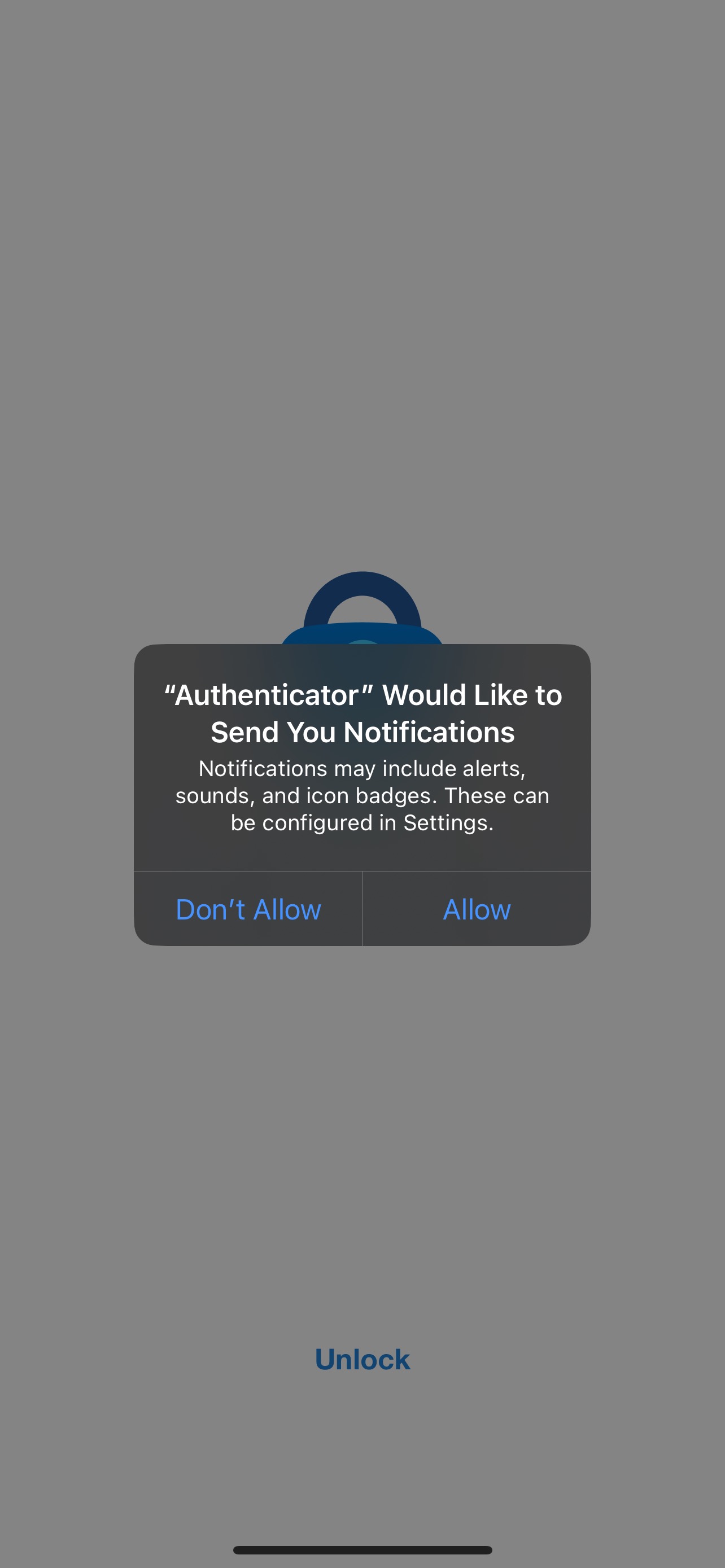 Microsoft Authenticator Allow Notifications Prompt