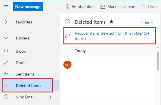 Recover Deleted Emails From Office 365 Outlook Web App 