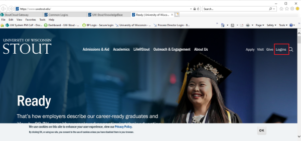 UW Stout External Home Page