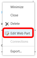 edit web part