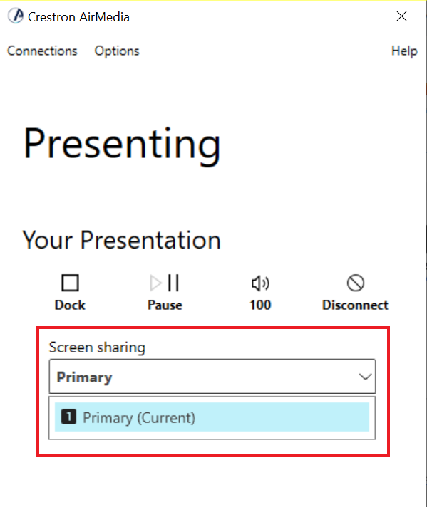 Screen Options