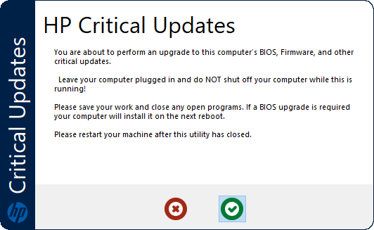 HP Critical Updates